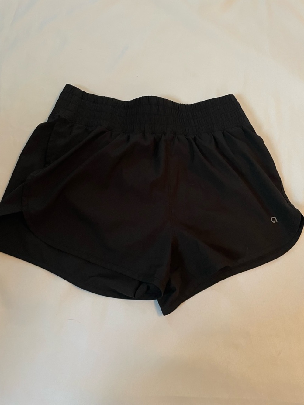 GAP Fit Black Women's Athletic Shorts with Wide Elastic Waistband, Size Medium‎
